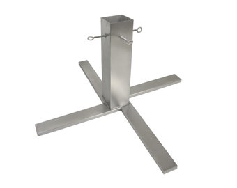 Tannenbaumständer Premium Edelstahl H:600mm Christbaumständer Weihnachtsbaumständer Weihnachtsbaum Halter Baumständer (1 Stück)