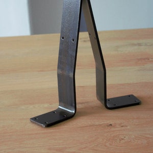 Backrest angle raw steel clear varnish matt backrest holder bench backrest bench bed (1 piece)