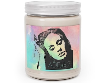 Adele Candle, 9oz | Gift for Adele Fan | Adele 21 | Adele Hello | Vegan Soy Wax Candle