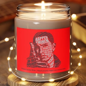 Slim Shady | Aromatherapy Candles, 9oz | Eminem Candle | Rapper | Slim Shady | M& M | Marshall Mathers Pop Culture | Gift