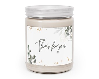 Thank You Aromatherapy Candles, 9oz | Thank You Gift | Appreciation Gift | Office Gift | Gift for Friend | Wedding Thank You Gift