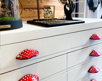 Handmade Mushroom Drawer Handles Set of 2