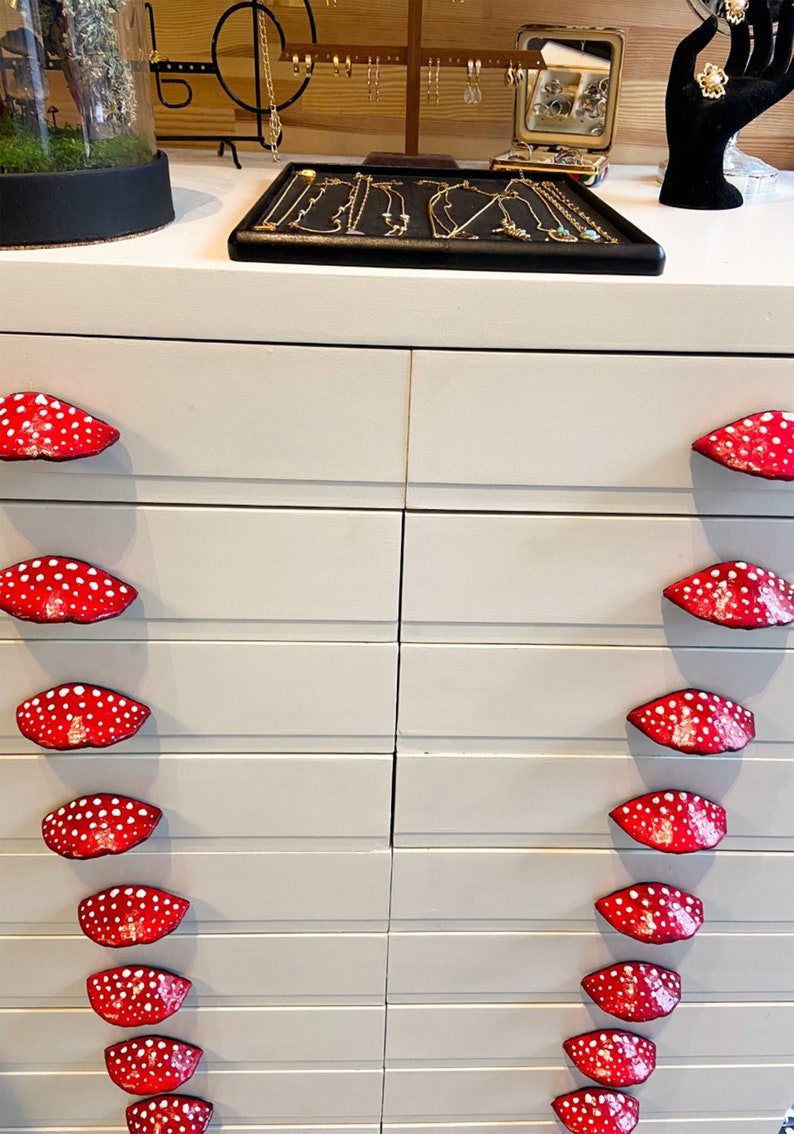 Handmade Mushroom Drawer Handles Set of 2 Etsy