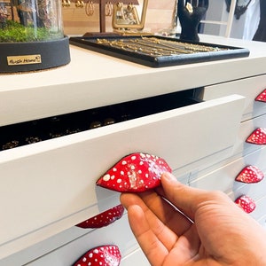 Juego de 4 manijas de cajón de setas hechas a mano