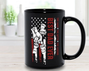 Gift For Firefighter, Personalized Mug, Red Thin Line, Firefighter Dad Mug, Firefighter Gifts, Fathers Day Gifts, Gifts For Men, Coffee Mug