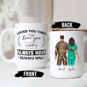 Personalized Couple Mug Custom Valentines Day Victorian Lovers Mug Gift for Couple  Gift for Him and