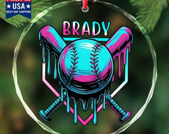 Baseball Gifts, Personalized Baseball Ornament, Baseball Lover Gifts For Boys, Sport Team Gifts, Baseball Ornaments For Christmas Tree
