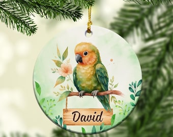 Personalized Parrot Christmas Ornament 2025, Gifts For Bird Lovers, Christmas Gifts For Kids, Animal Lovers Gifts, Parrot Ornament