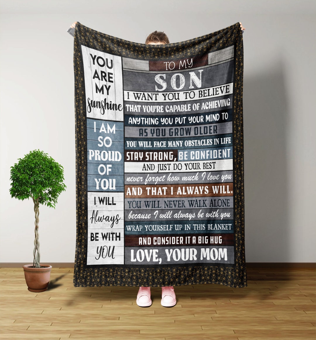 To My Son Blanket, Throw Blanket, Personalized Gifts, Gifts for Son