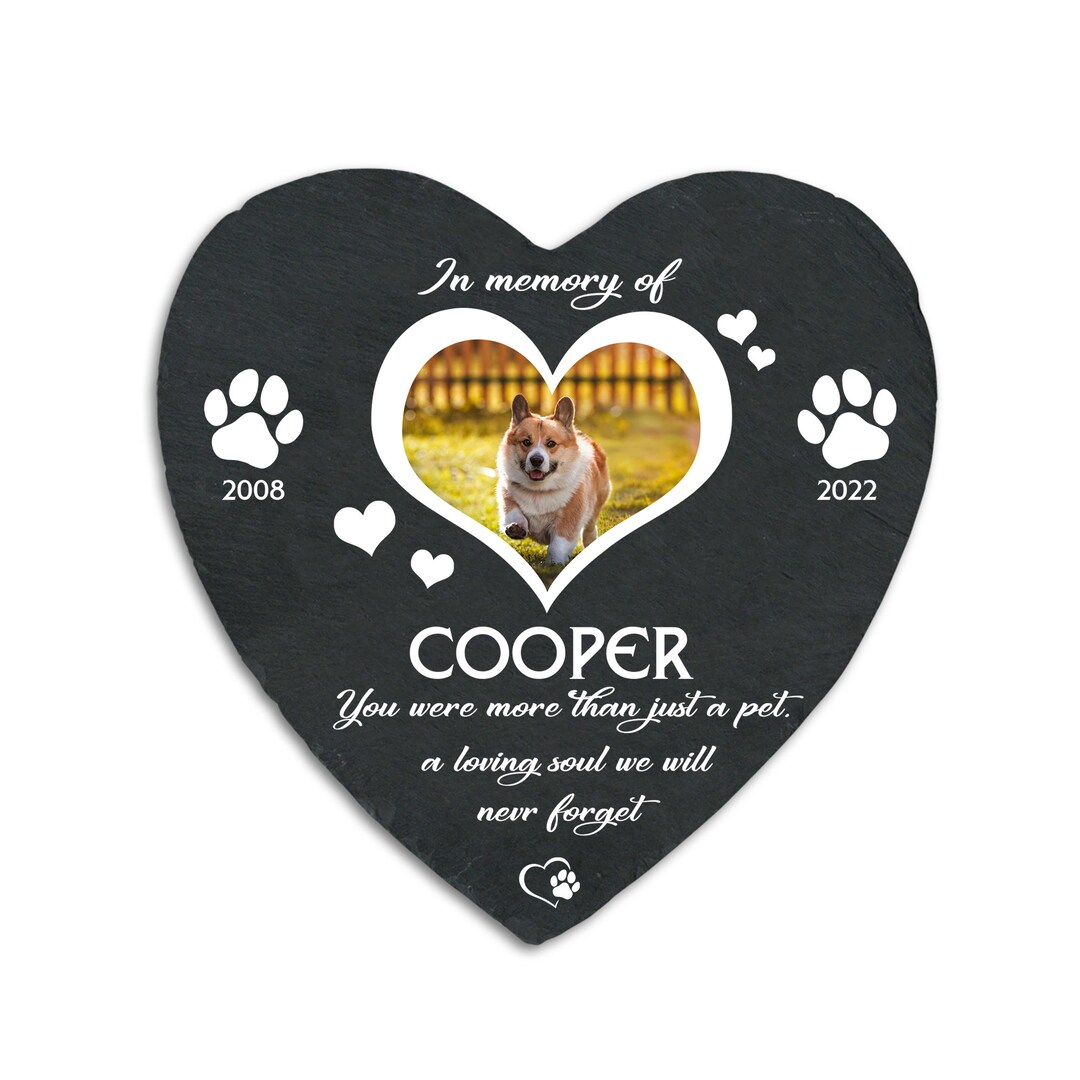 Dog Memorial Stone Personalized, Pet Headstone, Loss of Dog Gifts, Custom Garden Stone, Pet
