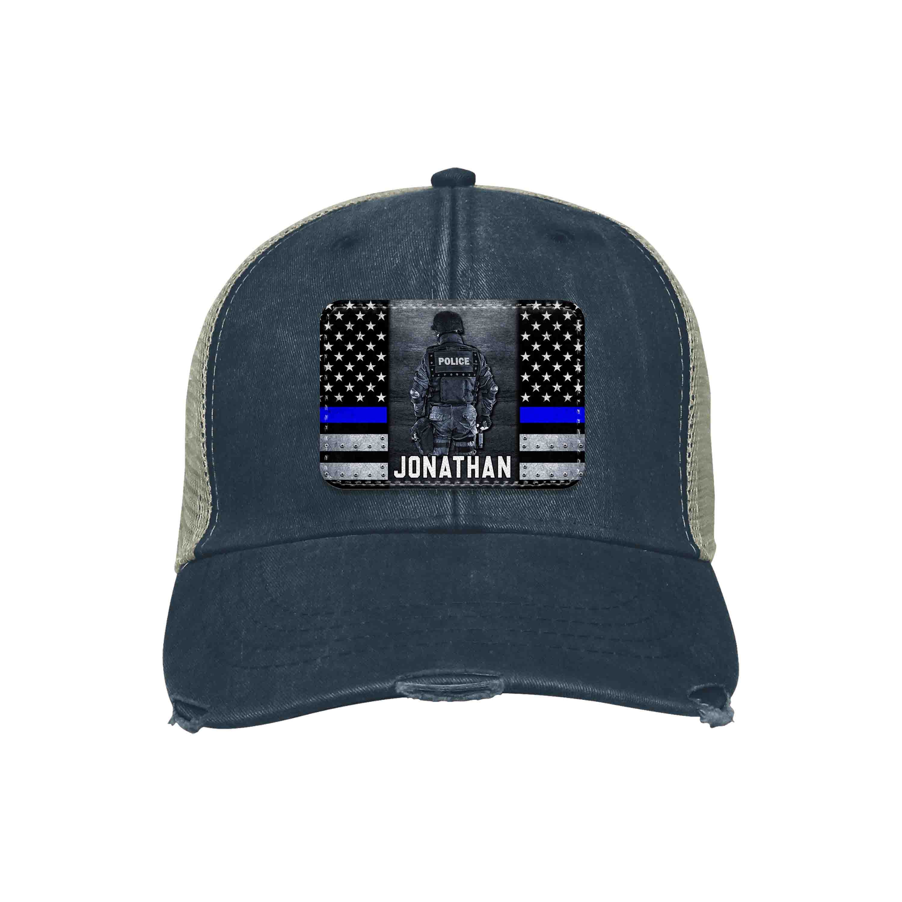 Police Graduation Cap Custom Police Officer Cap, Ollie Cap, Personalized Gifts, Police ...