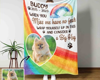 Custom Blanket, Dog Memorial Blanket, Throw Blanket, Dog Memorial Gifts, Pet Memorial Gifts, Pet Loss Sympathy Gift, Dog Remembrance Gift