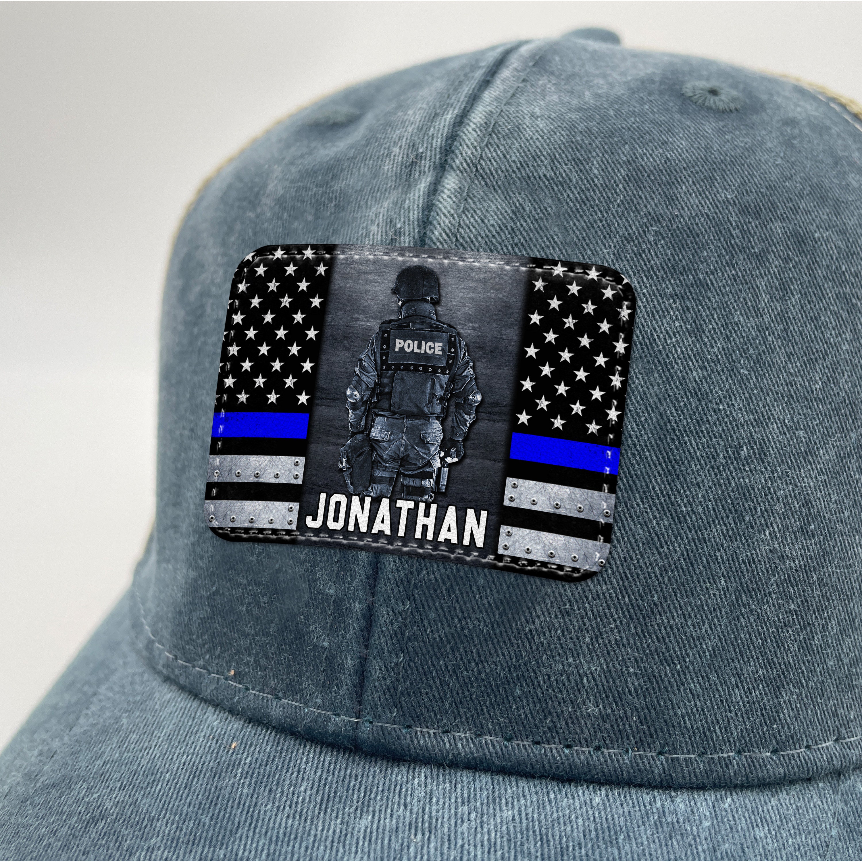 Police Graduation Cap Custom Police Officer Cap, Ollie Cap, Personalized Gifts, Police ...