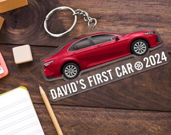 Personalized My First Car Photo Keychain, First Car Gift for Driver, Driver Appreciation Gift, Customized Picture New Cars Keychain