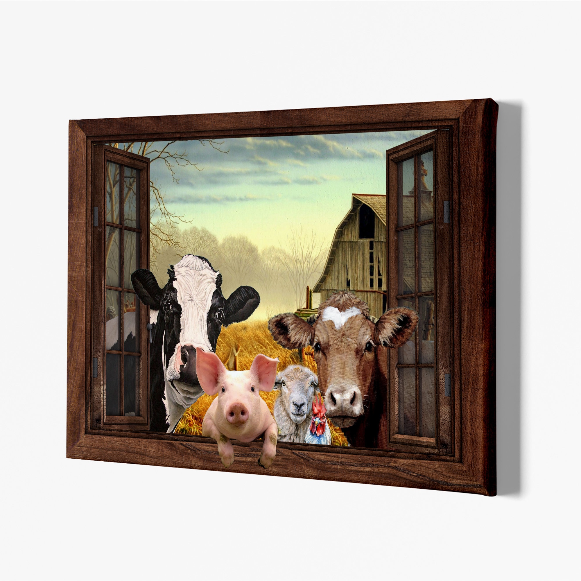 Pink Farm Picture Frame - Etsy