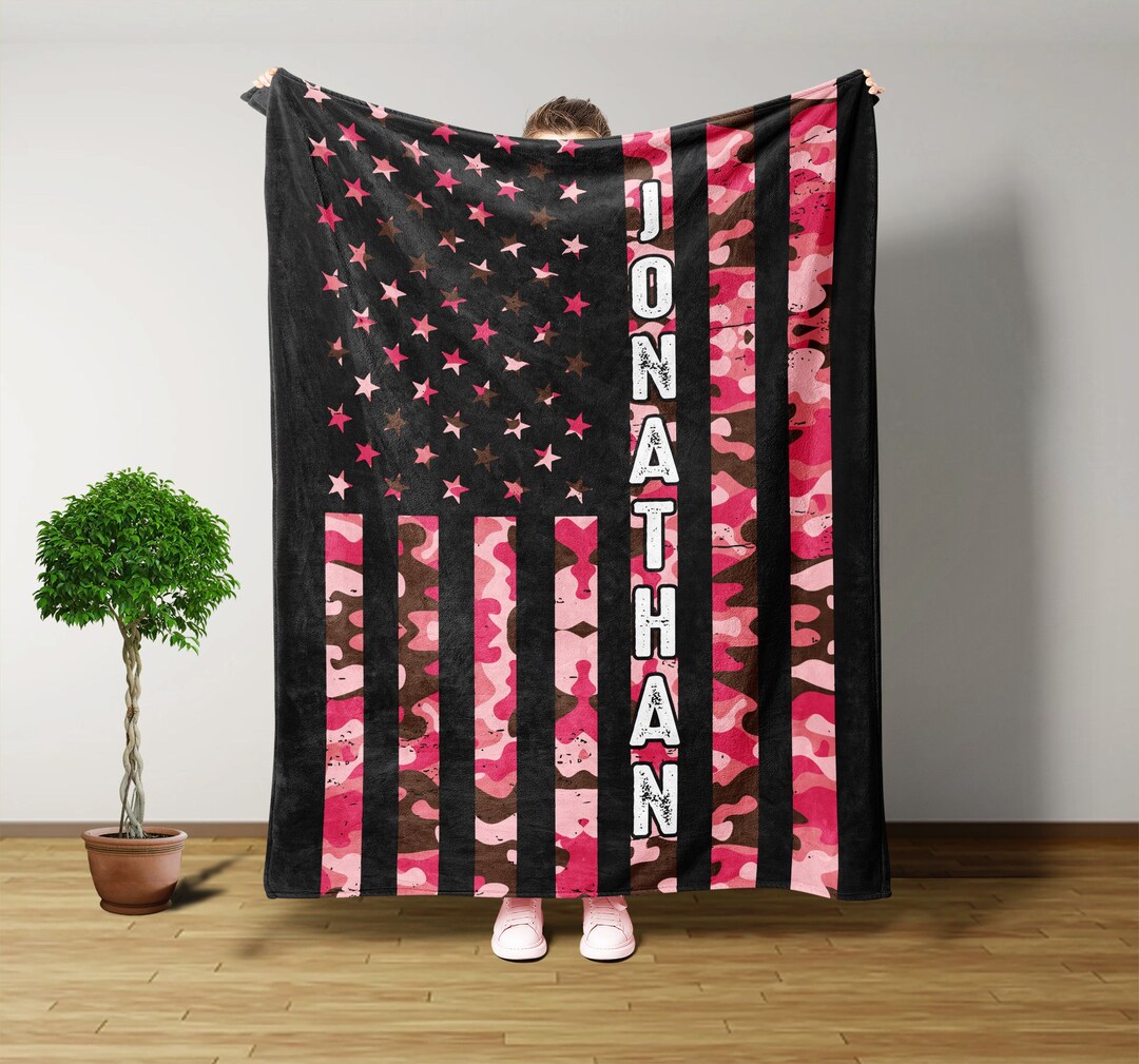 Army Blanket, Personalized Blankets and Throws, Veterans Day Gifts, Gifts for Soldiers, Military