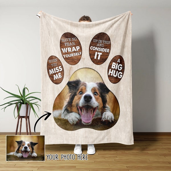 Dog Remembrance Gift, Dog Memorial Gifts, Dog Memorial Blanket, Custom Blanket, Throw Blanket, Pet Loss Sympathy Gift, Gifts For Loss Of Dog