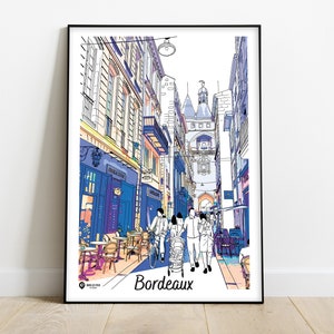Cartel de Burdeos, rue Saint James, barrio de la gran campana