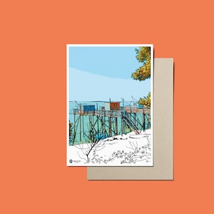 Cartes postales Cabanes de pêcheurs
