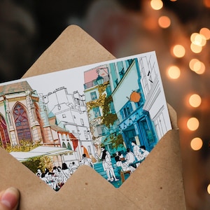 Carte postale Quartier du Marais Paris