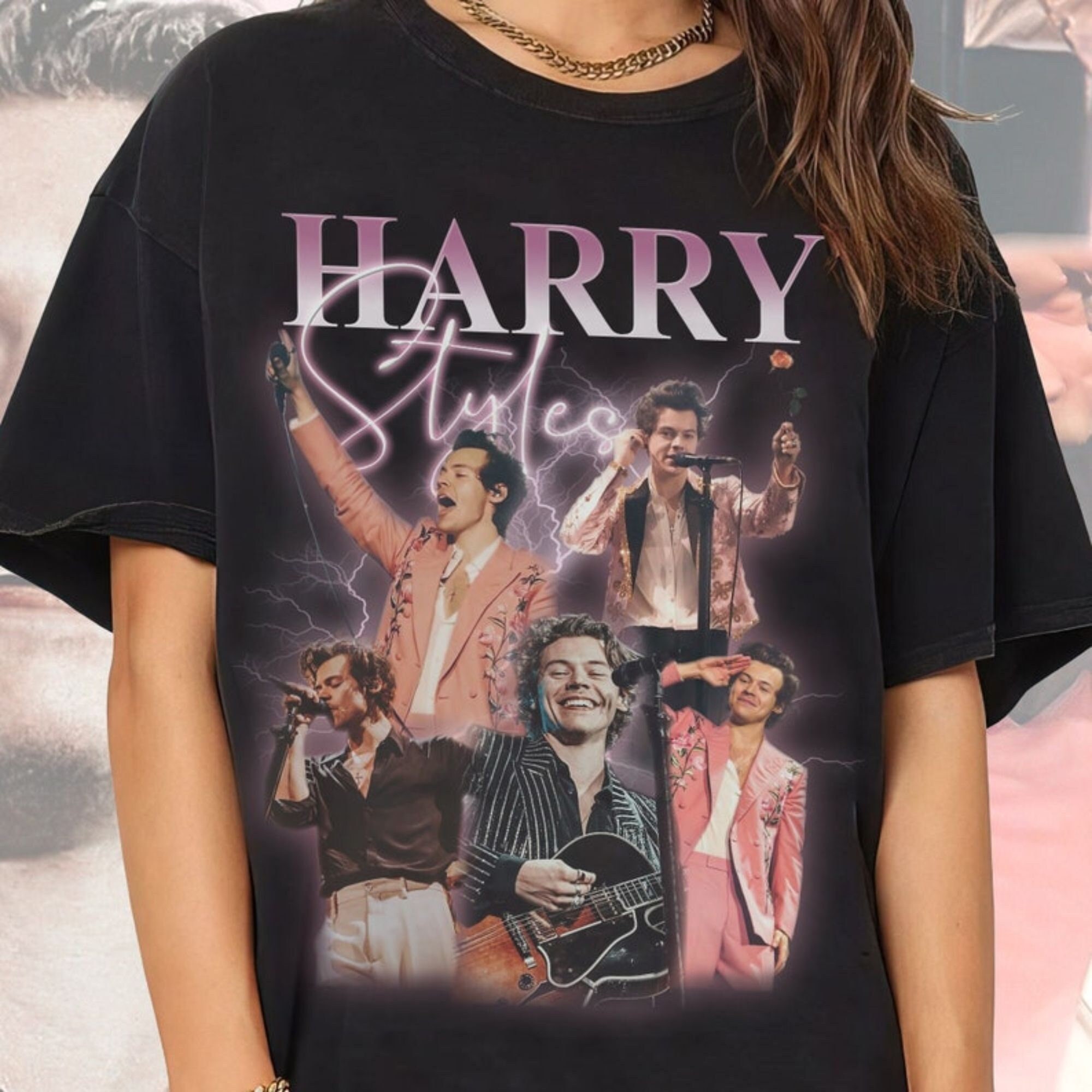 Harry Styles Shirt Vintage 90s Style 
