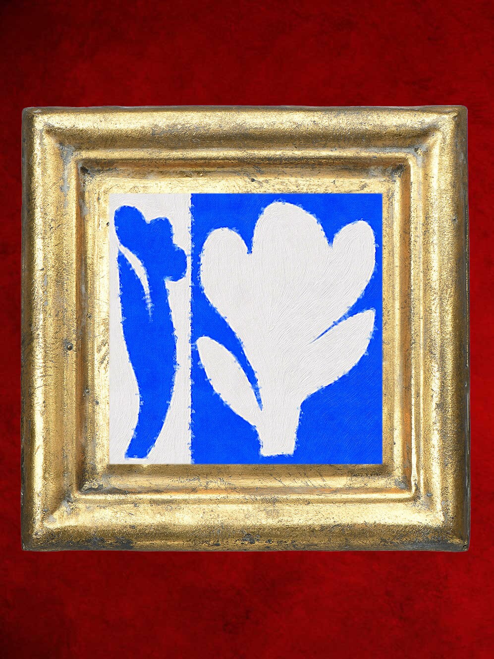 Impression sur Toile de Peinture à L'huile Originale Abstraction Contemporaine Formes Géométriques e