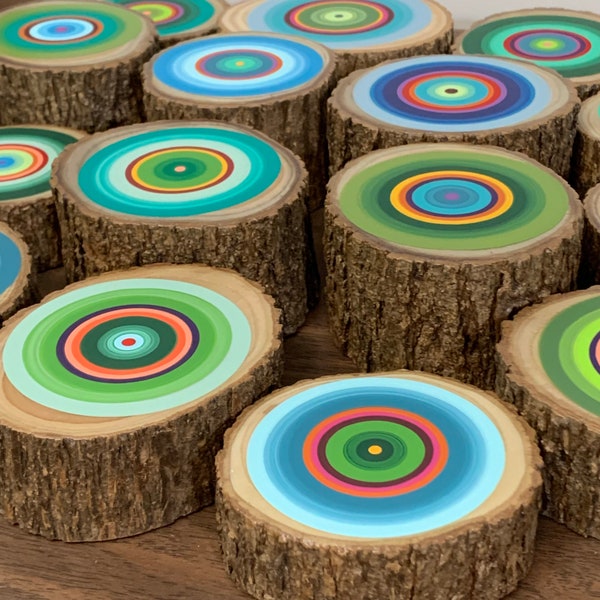 Wood Slice Art Etsy