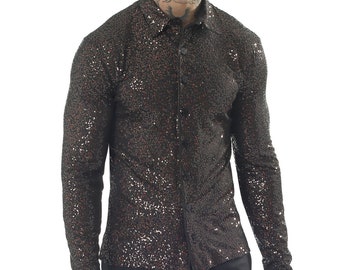 mens sparkly shirts uk