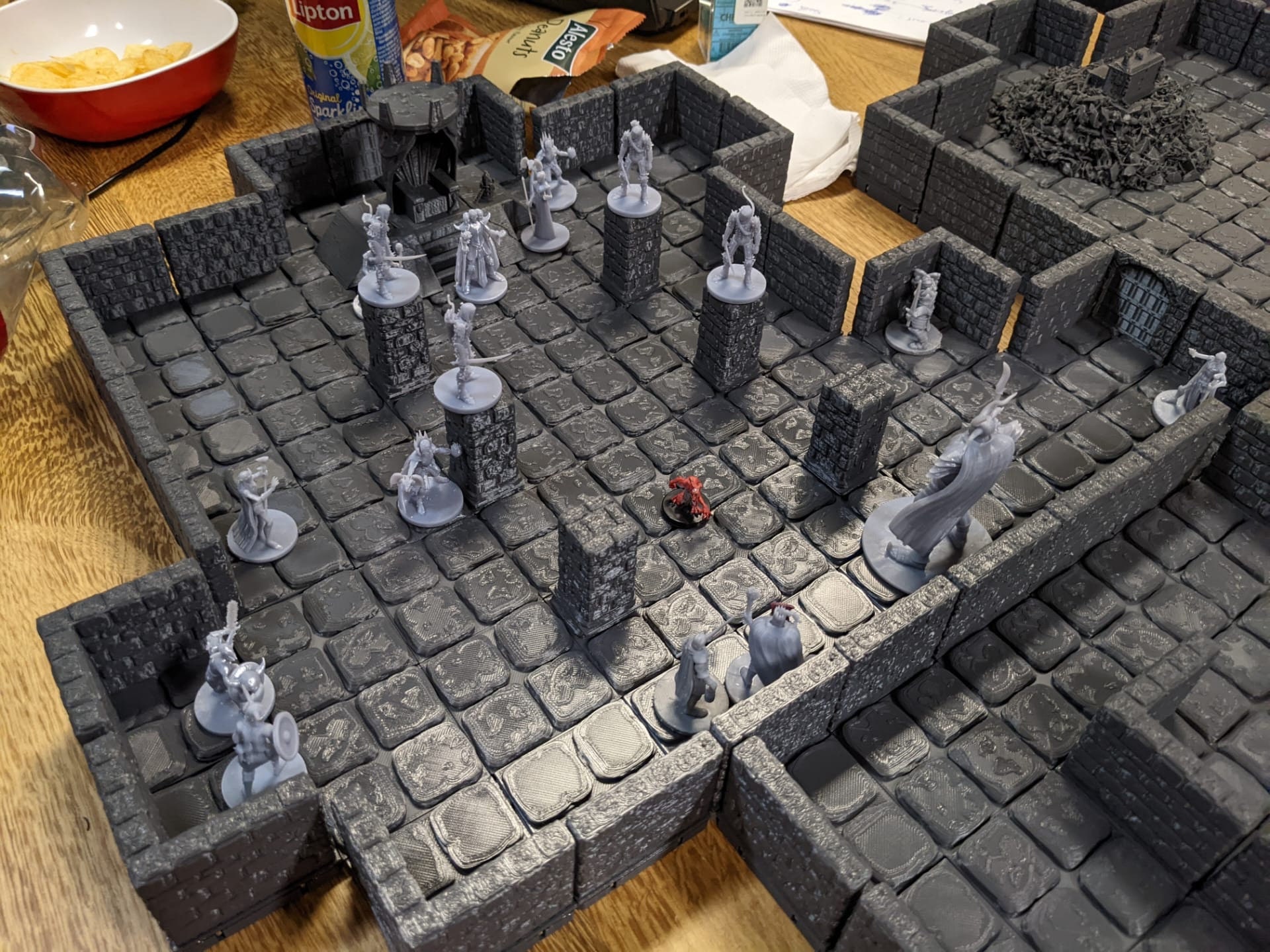 Value Dungeon Tile Pack 4x4 Tabletop map tiles to cut into
