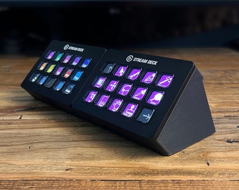 Dual 15 Key MK2 Stream Deck Horizontal Stand