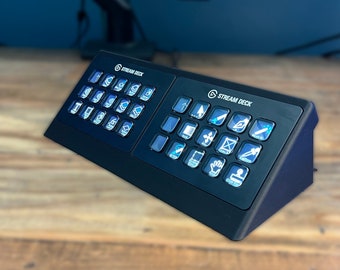 Dual 15 key Stream Deck Horizontal Stand