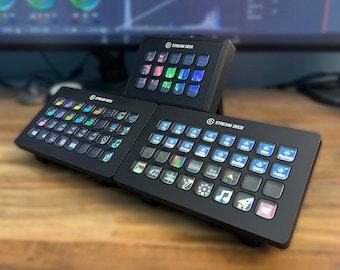 Dual Stream Deck XL and Stream Deck 15 Key Stand