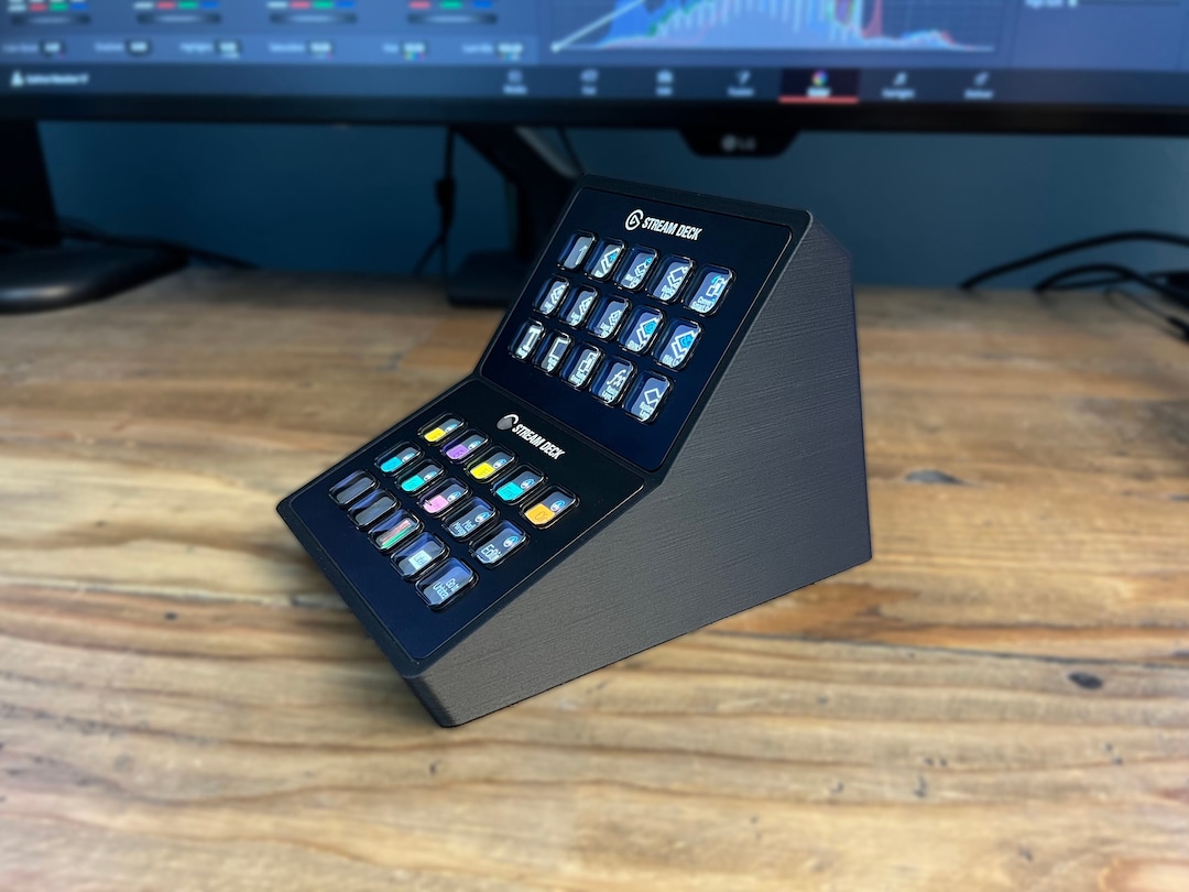 Dual 15 Key Stream Deck Vertical Stand - Etsy