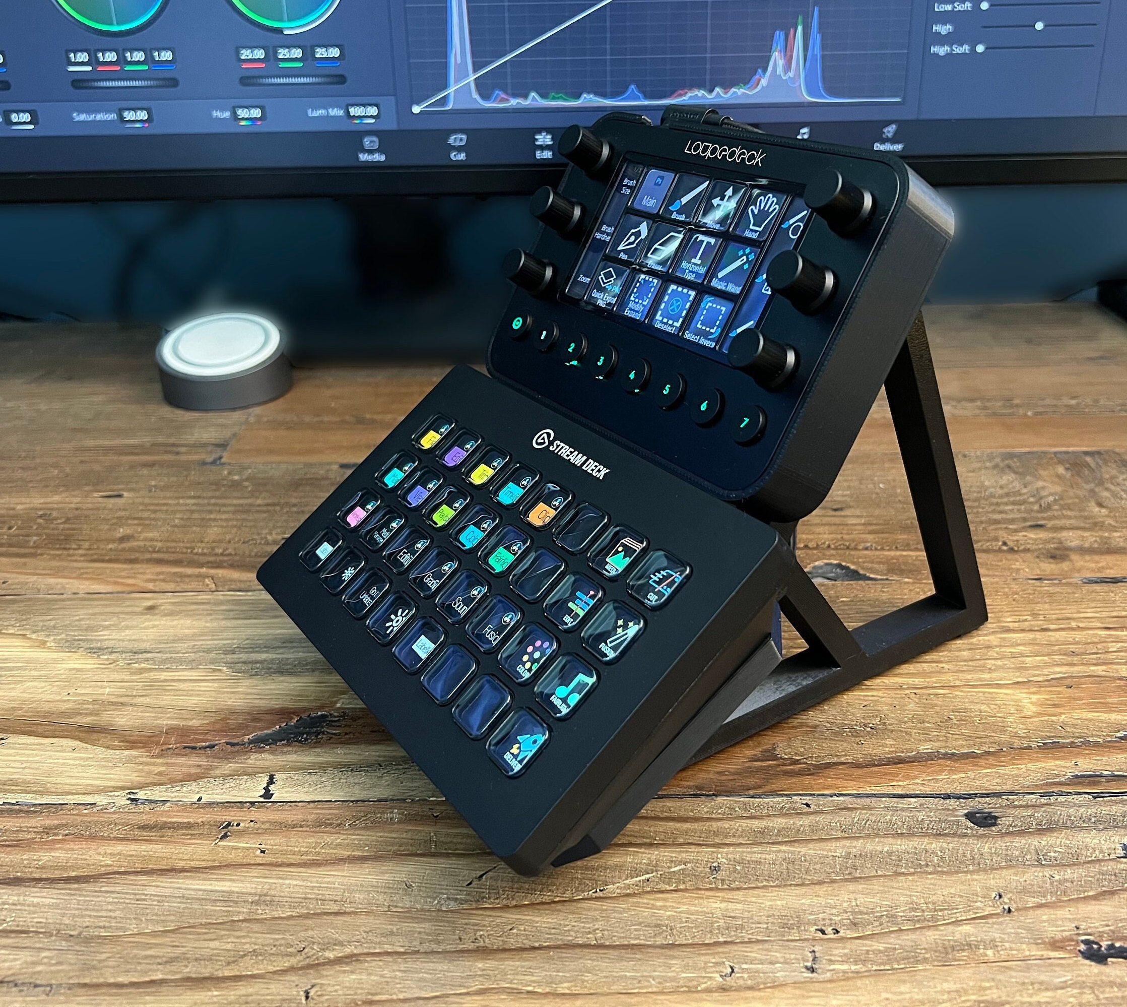 Stream Deck XL and Loupedeck Live Stand - Etsy Stream Deck XL and Loupedeck Live Stand - Etsy
