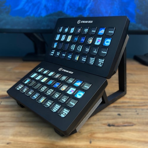 Dual Stream Deck XL Stand - 2 Angles With Optional Network Dock