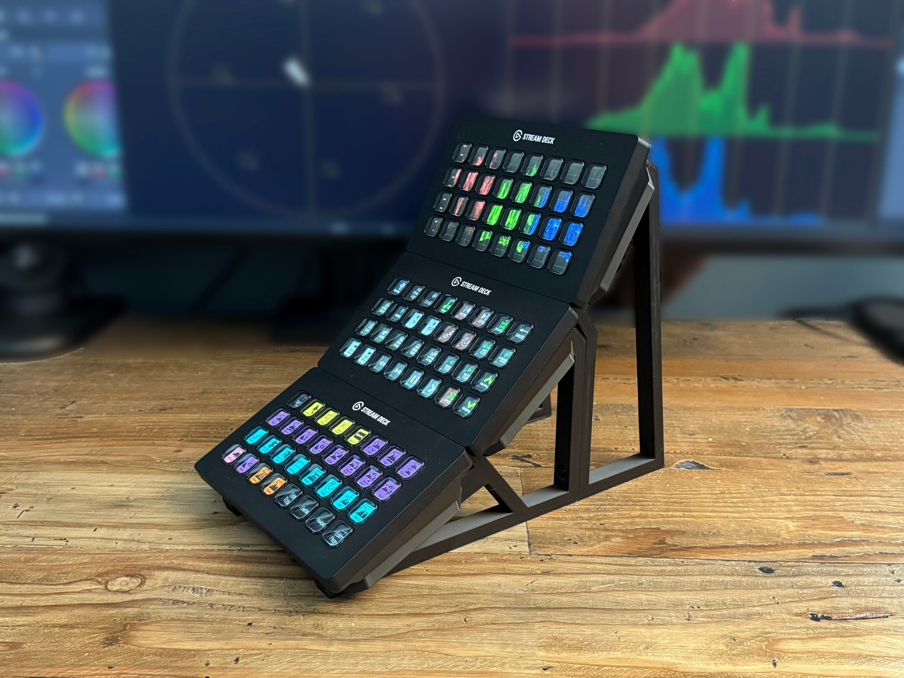 Triple Stream Deck XL Stand Vertical - Etsy