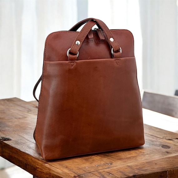 G&T Leather Full-grain Convertible Handbag/backpack - Etsy