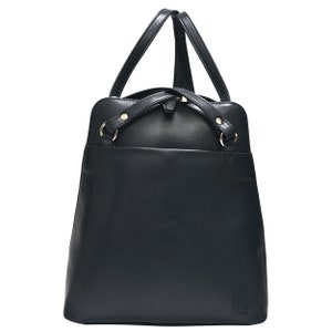 G&T Leather Full-grain Convertible Handbag/Backpack