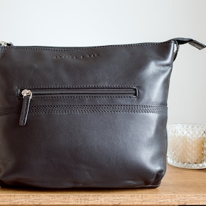 Grains & Tan Leather Classic Umhängetasche, Crossbody Bag, Damenhandtasche, Beutel Geldbörse mit langem verstellbaren Riemen