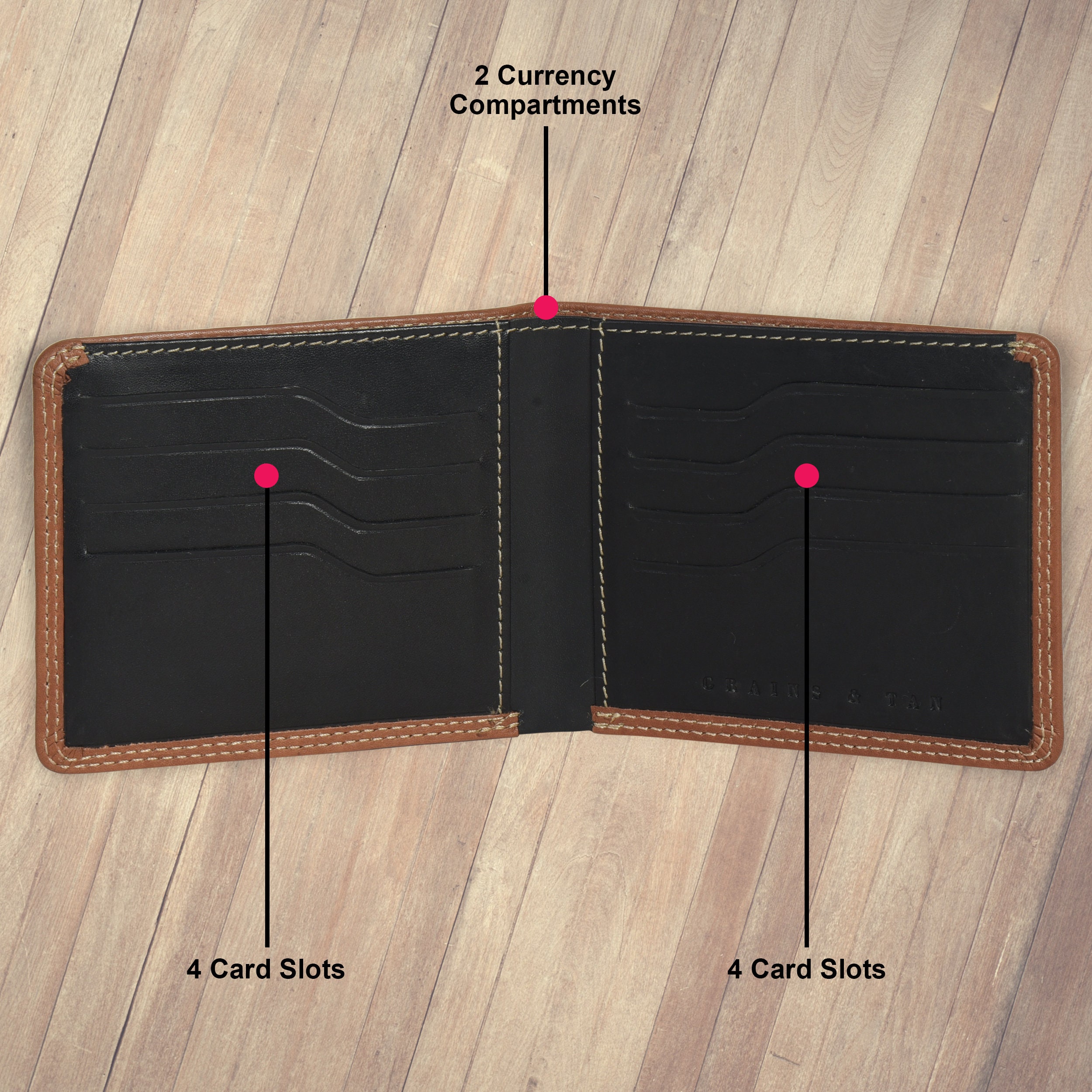 Portafoglio bifold da uomo, portafoglio in pelle da uomo, portafoglio