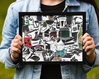 Póster del juego Rust: Impresión artística de supervivencia (descarga digital)