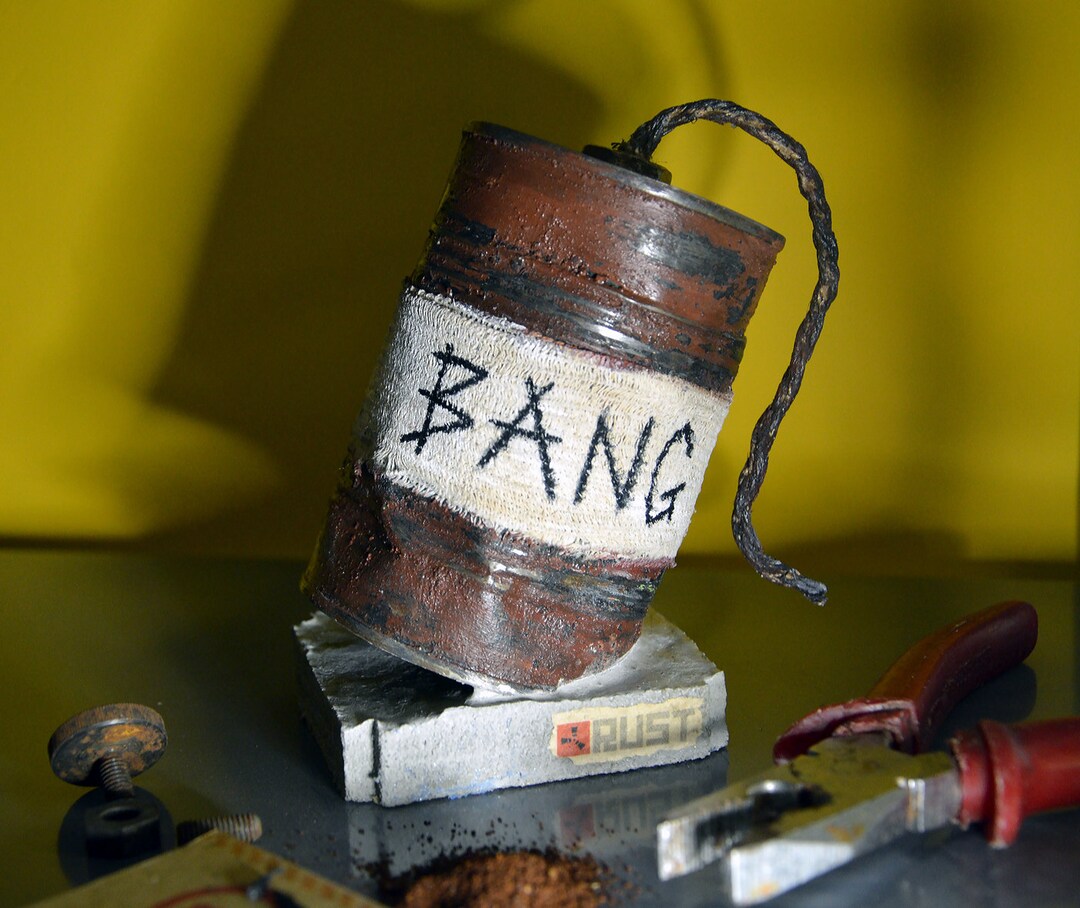 Rust Beancan Grenade Figure / Lifesized / Rust Player Gift / Handmade