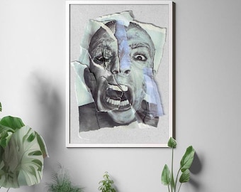 Retrato de collage personalizado: un regalo artístico único (descarga digital)