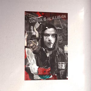 Mr. Robot Poster: Elliot Alderson Collage Art - TV Series Decor