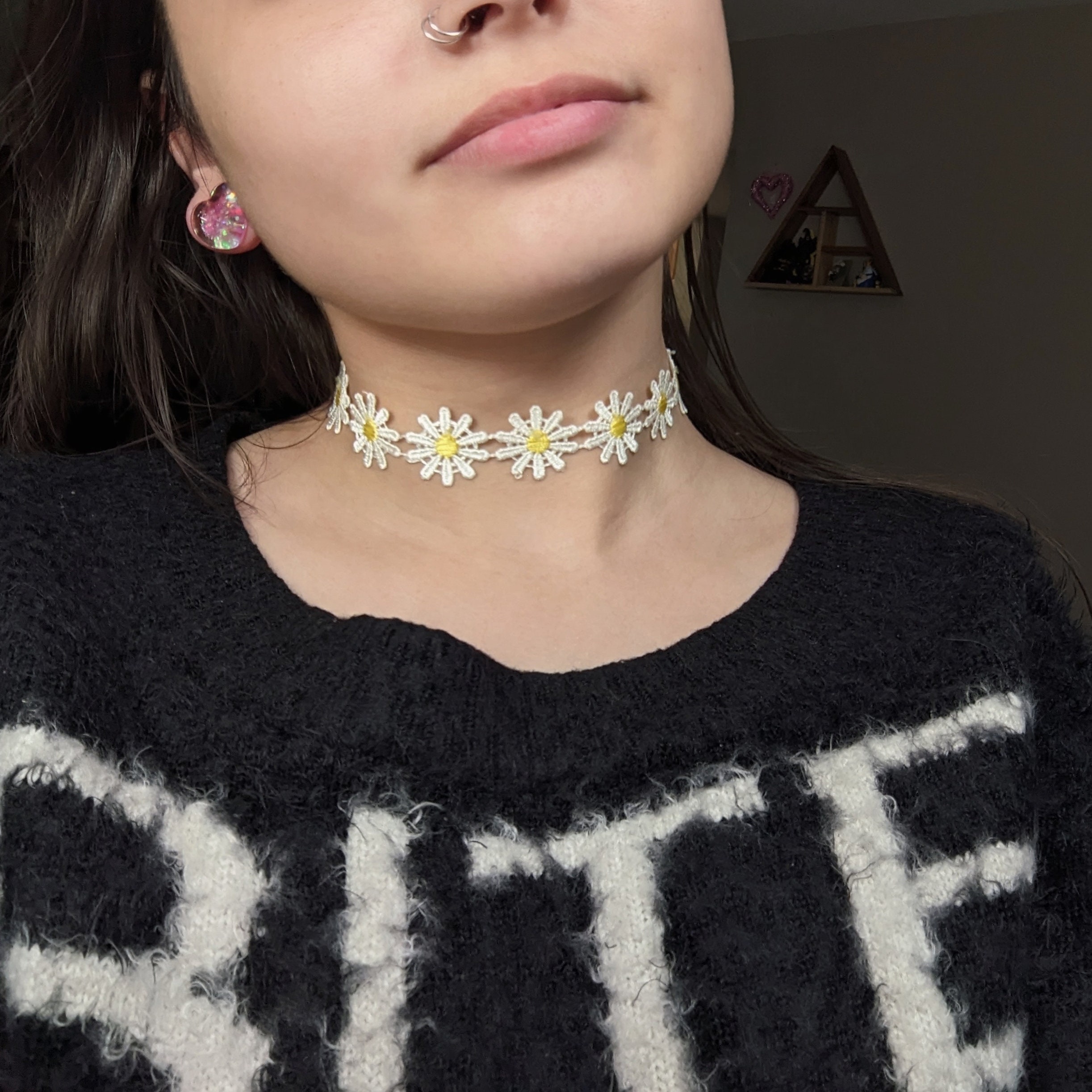 Daisy Choker Necklace - Etsy