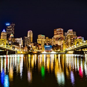 Pittsburgh Skyline from the Allegheny River Walk - Wall Art