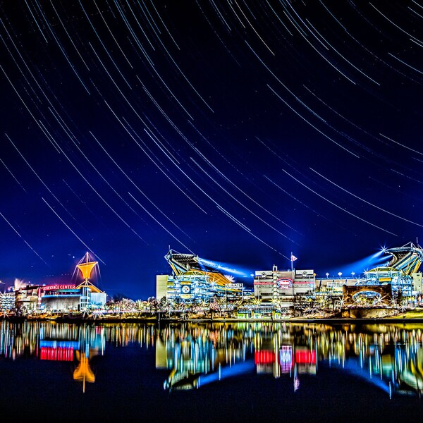 Star Trails over  Heinz Field