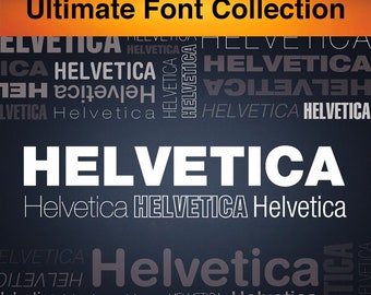 Helvetica Light Font - Etsy