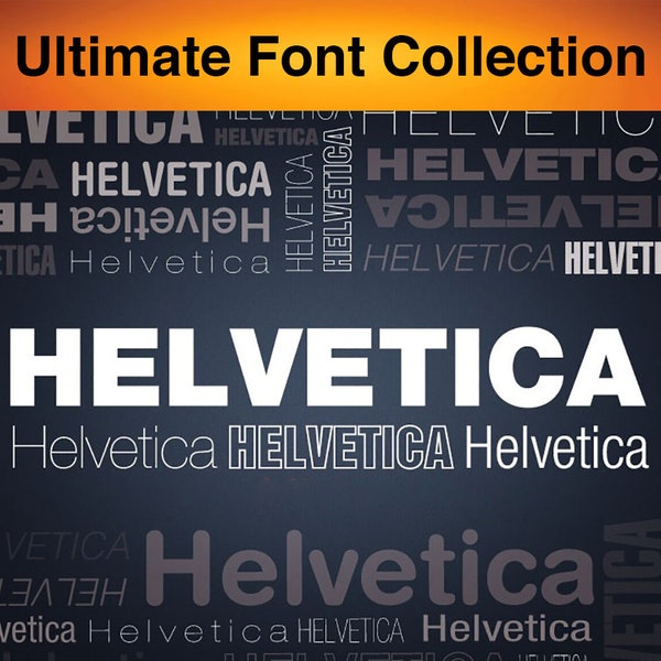 Helvetica Font Family Collection 250 Helvetica Fonts