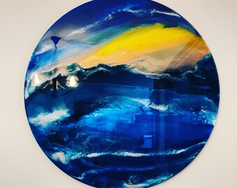 Seascape 60cm Resin art work